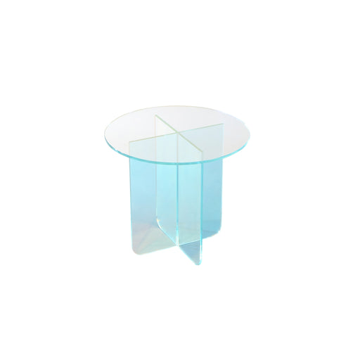 Modus Furniture Fomo Large End Table in Iridescent Glass 655450465192 SSWN22L Image 1