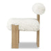 Modus Furniture Nia Dining Accent Chair in Sheepskin and Lioness 655450480034 UHXW80 Image 2