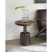 Modus Furniture Liyana Solid Wood Round End Table in Natural Tan 655450414329 PJRT22 Main Image