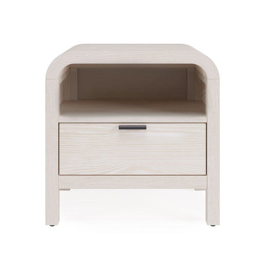 Modus Furniture Drake One Drawer One Shelf USB-Charging Nightstand in Sugar 655450401619 NKNF81B Image 1