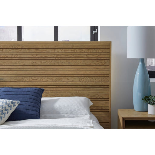 Modus Furniture Batten Solid Oak Slatted Platform Bed in Blonde  NERMJ  Image 1