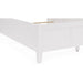 Modus Furniture Grace Three Panel Bed in Snowfall White  PNRAL  Image 1