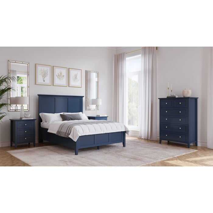 Modus Furniture Grace Three Panel Bed in Blueberry  PNKXL  Image 8