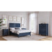 Modus Furniture Grace Three Panel Bed in Blueberry  PNKXL  Image 8