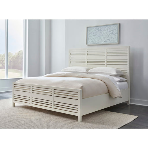 Modus Furniture Retreat Slatted Platform Bed in Snowfall  MGRAH  Main Image