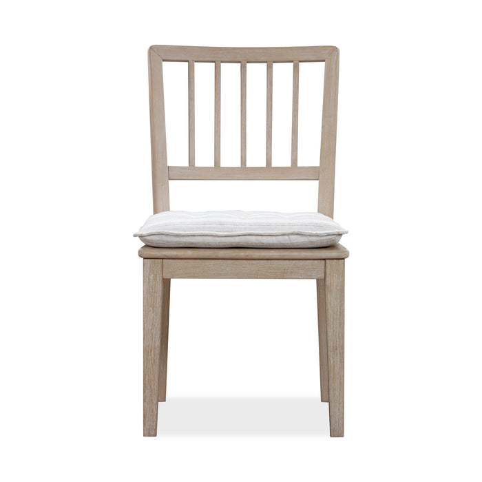 Modus Furniture Camden Wood Dining Chair with Detachable Cushion in Chai and Oat 655450437069 QATK63 Image 1