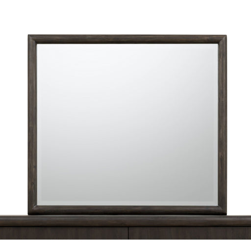 Modus Furniture Dorsey Solid Wood and Glass Mirror in Basalt Grey 655450430060 NSU583 Main Image