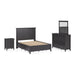 Modus Furniture Grace Four Drawer Platform Storage Bed in Raven Black  PNRBD  Image 12