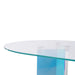 Modus Furniture Fomo Double Pedestal Oval Dining Table in Iridescent Glass and Acrylic 655450467943 SWWU61 Image 3