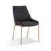 Modus Furniture Cyrus Upholstered Dining Chair in Coal Fabric and Brushed Bronze Metal 655450422898 PUSJ63ASH Image 2