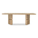 Modus Furniture Nia Rectangular Acacia Wood Dining Table in Lioness 655450480119 UHXW60 Main Image