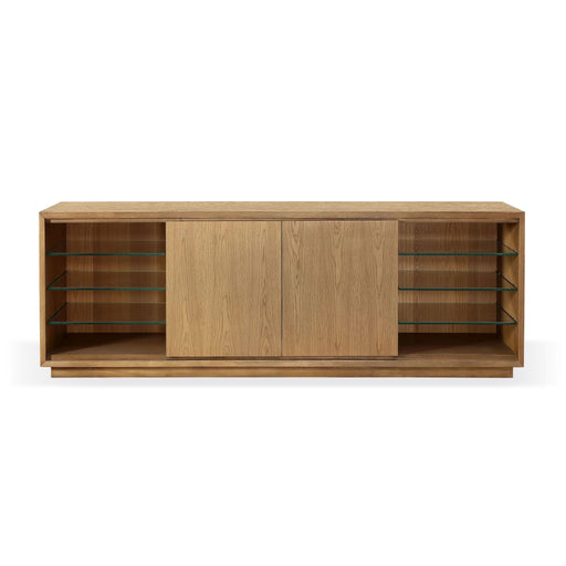 Modus Furniture One Coastal Modern 74 inch TV Console in Bisque 655450404696 JVLH262 Main Image