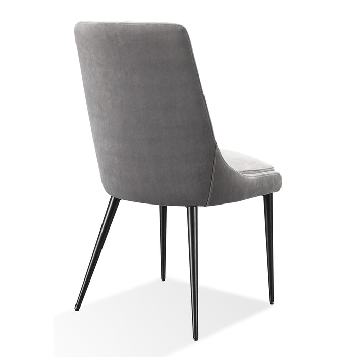 Modus Furniture Winston Upholstered Metal Leg Dining Chair in Goose and Black 655450399817 FMNY63 Image 5