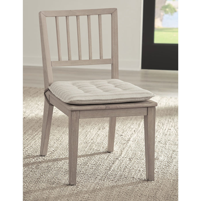 Modus Furniture Camden Wood Dining Chair with Detachable Cushion in Chai and Oat 655450437069 QATK63 Main Image