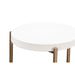 Modus Furniture Lyon Round White Concrete and Metal Side Table 655450406164 A8N122 Image 3