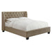 Modus Furniture Levi Tufted Platform Bed in Toast Linen  3ZL7L 46 Image 5