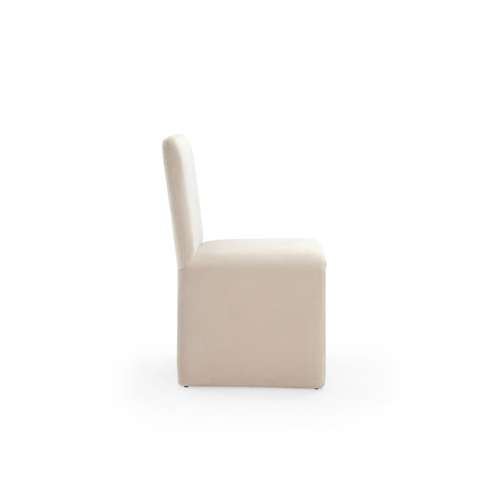 Modus Furniture Winston Fully Upholstered Side chair in Sand Velvet 655450410215 FMBF64A Image 3