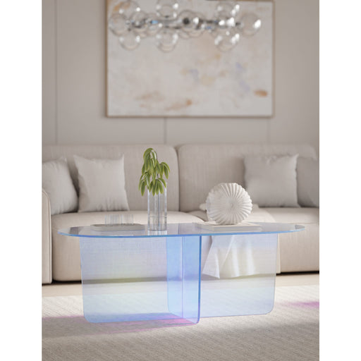 Modus Furniture Fomo Coffee Table in Iridescent Glass
 655450465062 SSWN21 Main Image