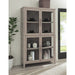 Modus Furniture Camden Four Door Shiplap Curio in Chai 655450445491 QATK80 Main Image