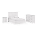 Modus Furniture Grace Three Panel Bed in Snowfall White  PNRAL  Image 13