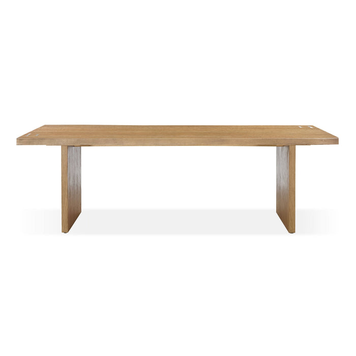 Modus Furniture One Modern Coastal Live Edge Dining Table in White Oak 655450404443 JVLH60 Main Image