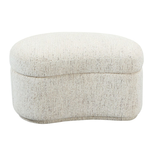 Modus Furniture Afra Fully Upholstered Storage Ottoman in Chinchilla 655450484575 UVZC88 Main Image