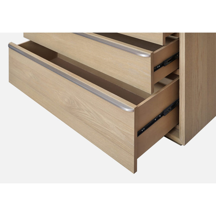 Modus Furniture One Coastal Modern Three Drawer USB-charging Nightstand in Bisque 655450404795 JVLH81B Image 6