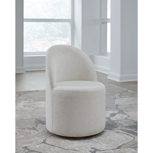 Modus Furniture Zinnia Fully Upholstered Swivel Chair in Dune Chenille 655450464027 RSTP64 Main Image