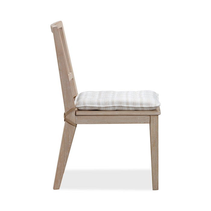 Modus Furniture Camden Wood Dining Chair with Detachable Cushion in Chai and Oat 655450437069 QATK63 Image 3