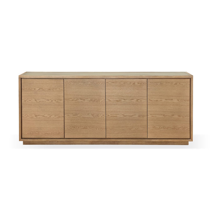 Modus Furniture One Modern Coastal Four Door Sideboard in White Oak 655450404597 JVLH79G Main Image