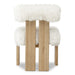 Modus Furniture Nia Dining Accent Chair in Sheepskin and Lioness 655450480034 UHXW80 Image 3