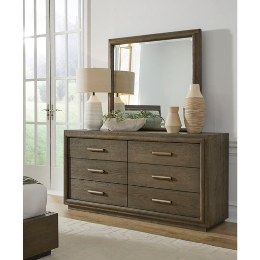 Modus Furniture Lawson Six Drawer Wood Dresser in Big Bear Brown 655450334696 GBCA82 Image 1