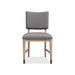 Modus Furniture Franklin Dining Chair in Au Natural and Gray Leather 655450393846 MXNK63 Image 2