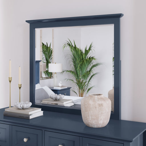 Modus Furniture Grace Wall or Dresser Mirror in Blueberry 655450413414 PNKX83 Main Image