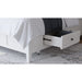 Modus Furniture Grace Four Drawer Platform Storage Bed in Snowfall White  PNRAD  Image 1