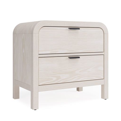 Modus Furniture Drake Two Drawer USB-Charging Nightstand in Sugar 655450401602 NKNF81 Image 1