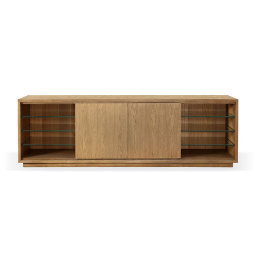 Modus Furniture One Coastal Modern 84 inch TV Console in Bisque 655450404702 JVLH262L Main Image