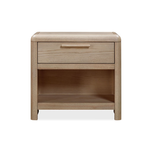 Modus Furniture Furano One Drawer One Shelf Ash Wood Nightstand in Ginger 655450441073 QDTW81 Image 1