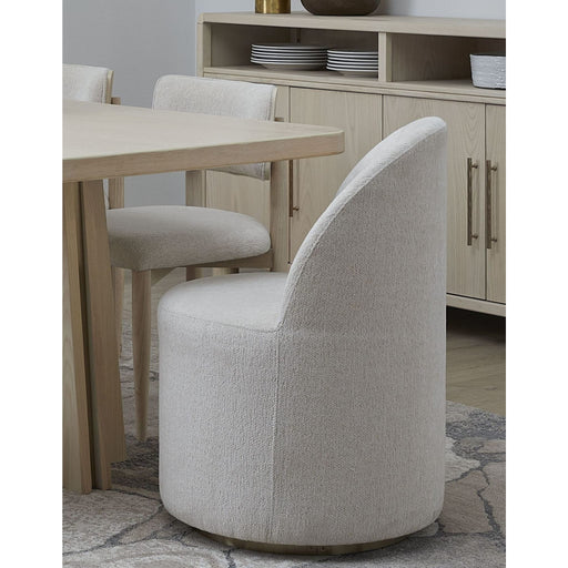 Modus Furniture Zinnia Fully Upholstered Swivel Chair in Dune Chenille 655450464027 RSTP64 Image 1