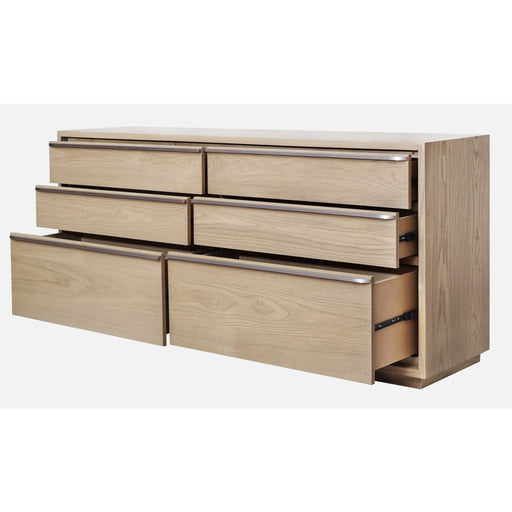 Modus Furniture One Coastal Modern Six Drawer Dresser in Bisque 655450404801 JVLH82 Image 1