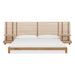 Modus Furniture Tanner Solid Ash Wall Bed with Integrated Nightstands in Flaxen  QPUDJ  Image 1