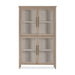 Modus Furniture Camden Four Door Shiplap Curio in Chai 655450445491 QATK80 Image 3