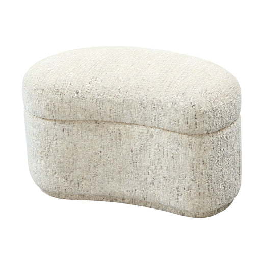 Modus Furniture Afra Fully Upholstered Storage Ottoman in Chinchilla 655450484575 UVZC88 Image 1