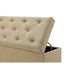 Modus Furniture Levi Tufted Storage Bench in Toast Linen 655450381980 3ZL78846 Image 4