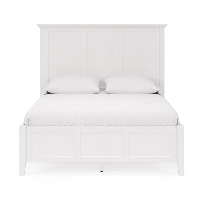 Modus Furniture Grace Three Panel Bed in Snowfall White  PNRAL  Image 2