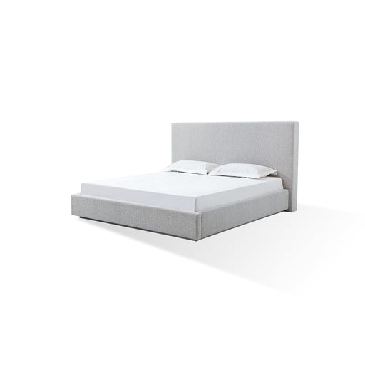 Modus Furniture One Upholstered Platform Bed in Cotton Ball Boucle  JVNBH  Image 1