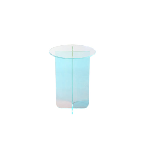 Modus Furniture Fomo Small End Table in Iridescent Glass 655450465208 SSWN22S Main Image