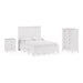 Modus Furniture Grace Four Drawer Platform Storage Bed in Snowfall White  PNRAD  Image 15