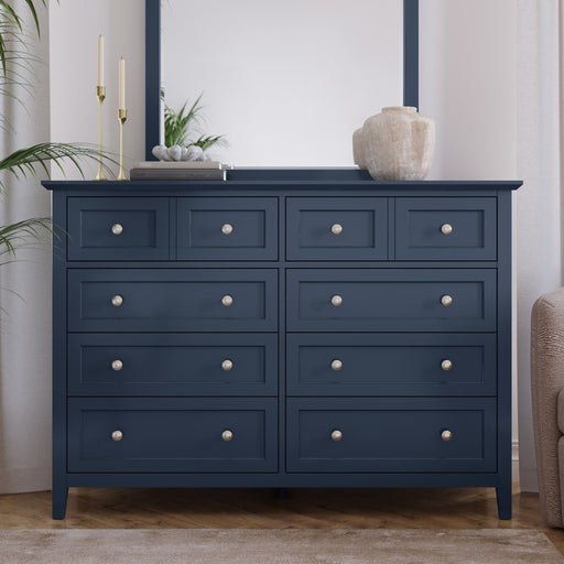 Modus Furniture Grace Eight Drawer Dresser in Blueberry (2024) 655450434518 PNKX82A Main Image