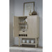 Modus Furniture Zinnia Two Door Ash Wood Bar Cabinet in White Sand 655450464058 RSTP80 Image 1